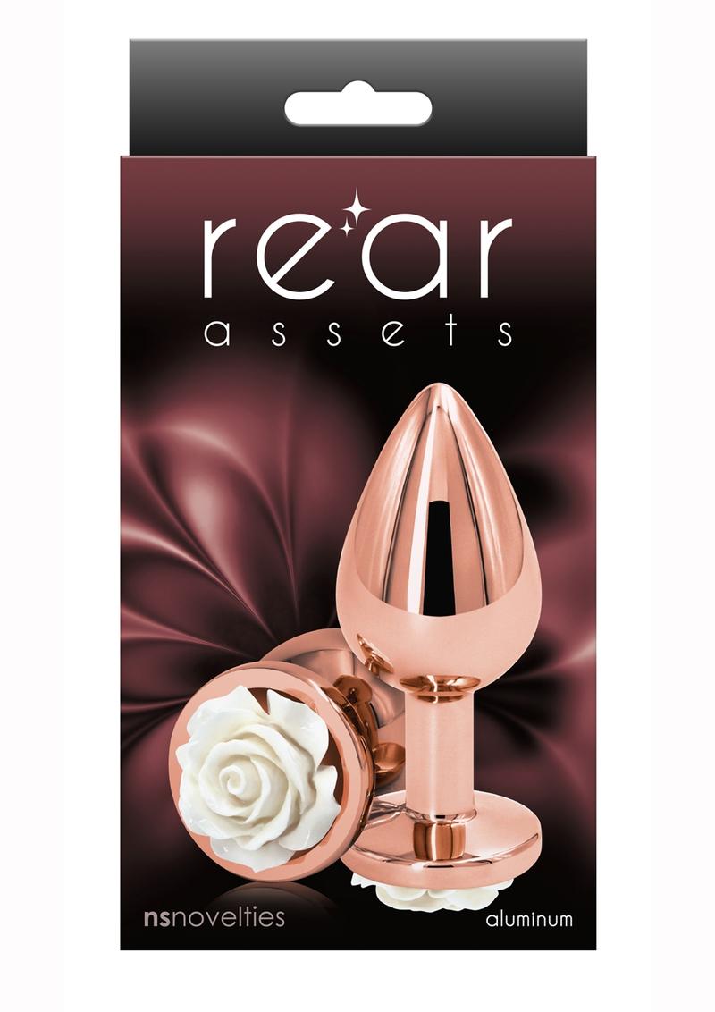 Rear Assets Rose Aluminum Elegant Anal Plug and Functional