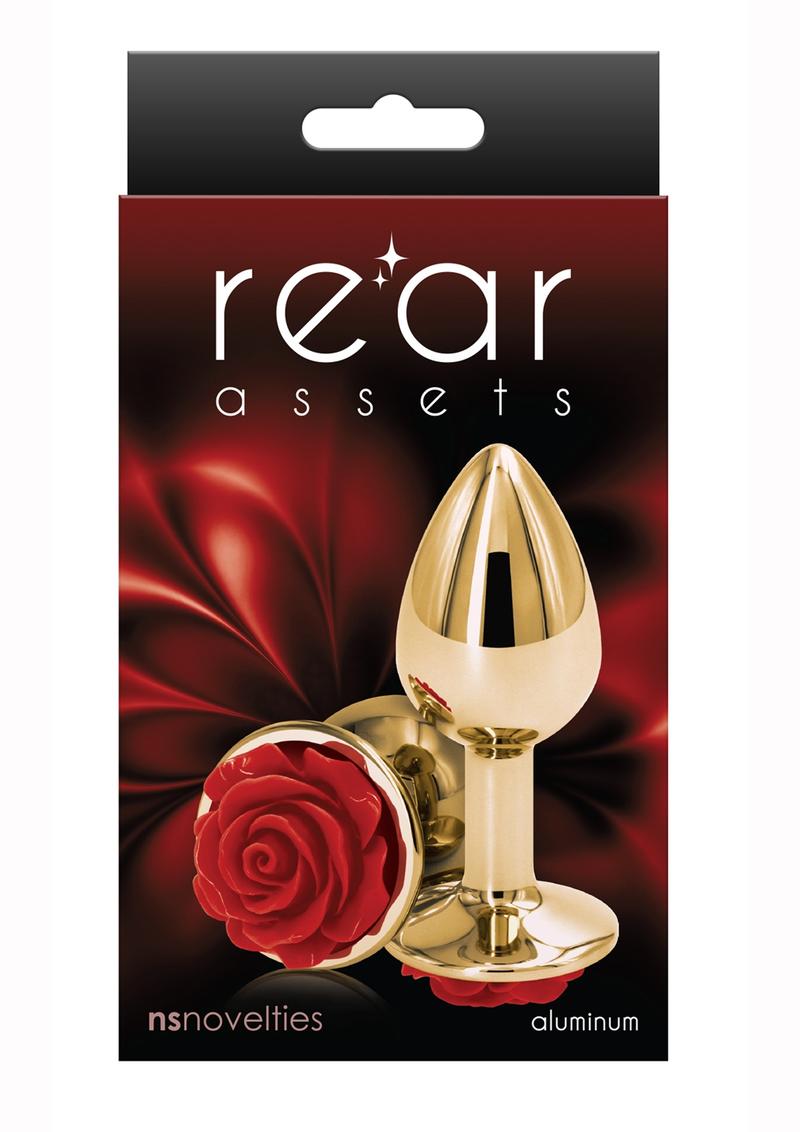Rear Assets Rose Aluminum Elegant Anal Plug and Functional