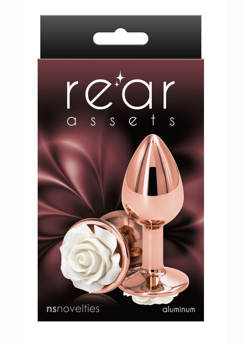 Rear Assets Rose Aluminum Elegant Anal Plug and Functional
