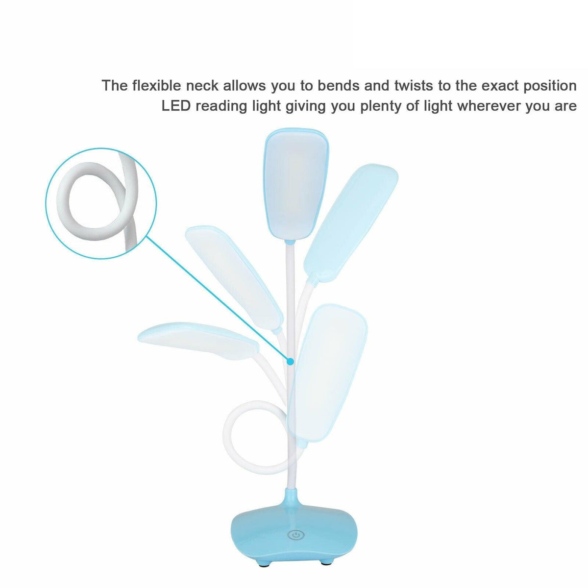 Rechargeable Table Lamp Desk Light Study Room Lamp, Modern Table Lamp, Flexible for Students To Read, Study Room Table Lamp Decorative Table Lamp Cute Study Lamps for Bedroom Décor