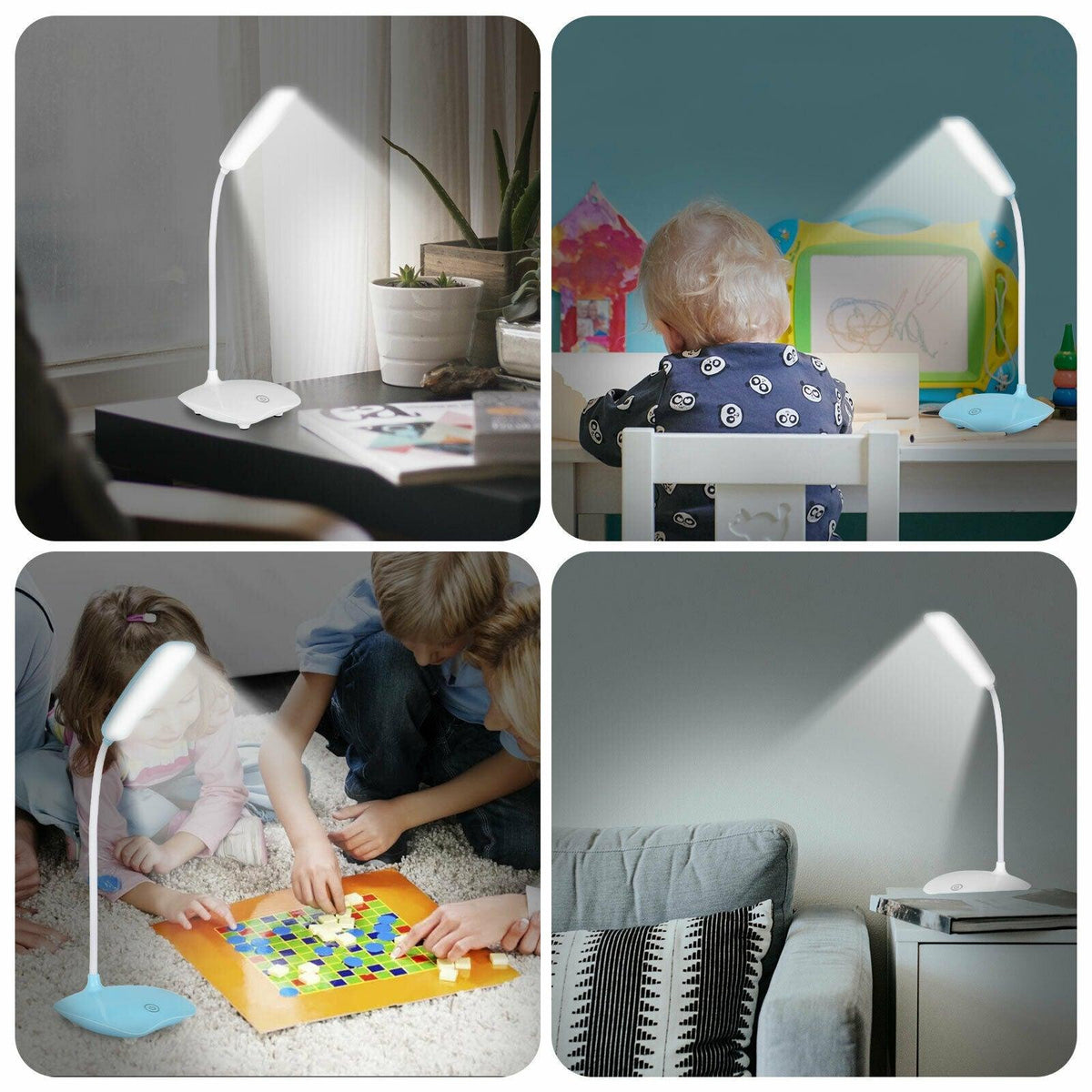 Rechargeable Table Lamp Desk Light Study Room Lamp, Modern Table Lamp, Flexible for Students To Read, Study Room Table Lamp Decorative Table Lamp Cute Study Lamps for Bedroom Décor