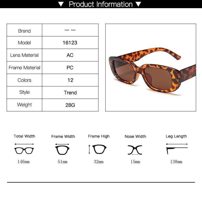 Rectangle Retro Sunglasses For Women New Oval Shape Glasses For Women/Men New Square Retro Eyeglasses For Women Luxury Design Frames