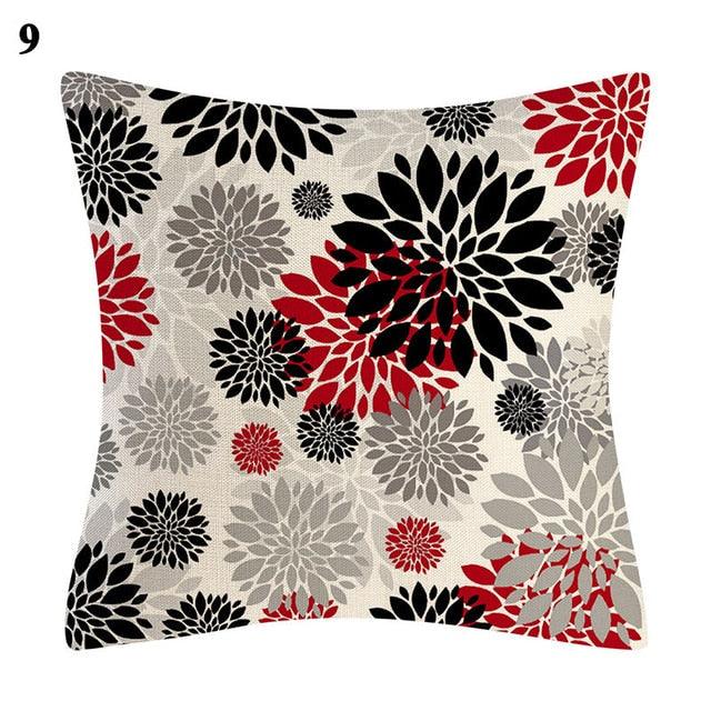 Red Abstract Cushion Cover Geometric Pillow Cases Sofa Decorative Modern Abstract Painting Pillow Case Beautiful Cushion Covers Fashion Pillowcase Pillow Cover