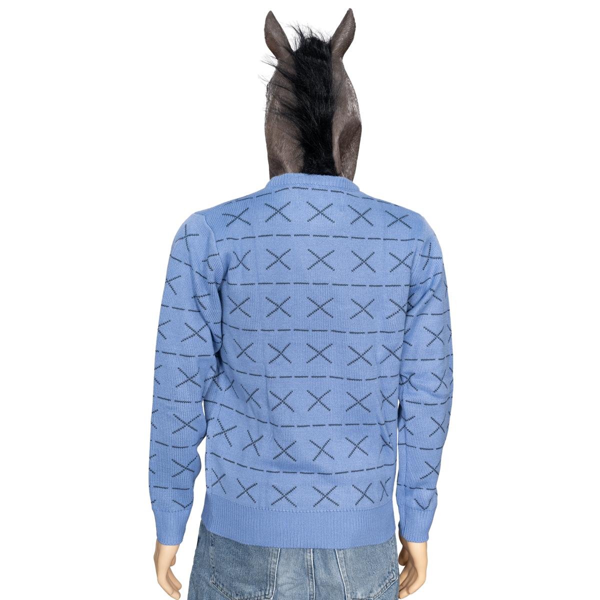 Replica Horse Man Sweater and Jack Halloween Costume Cosplay Mask