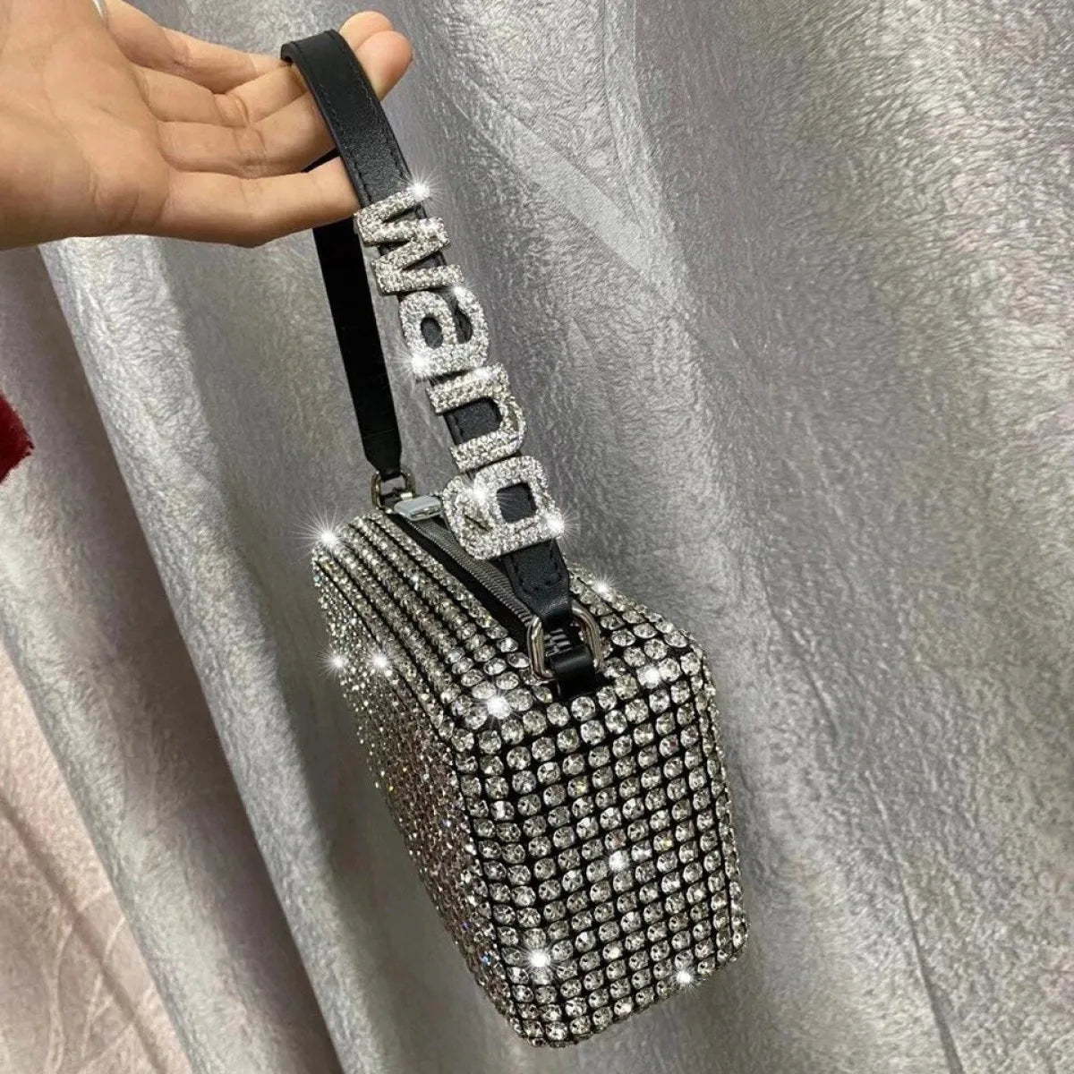 Rhinestone-Encrusted Handbag