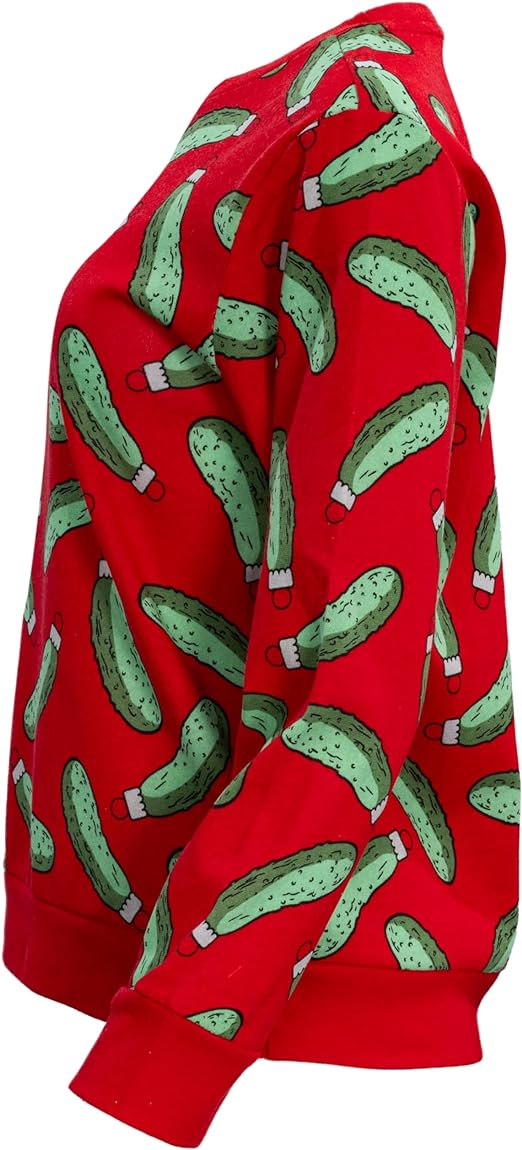 Rick and Morty Pickle Youth Unisex Red Sweatshirt