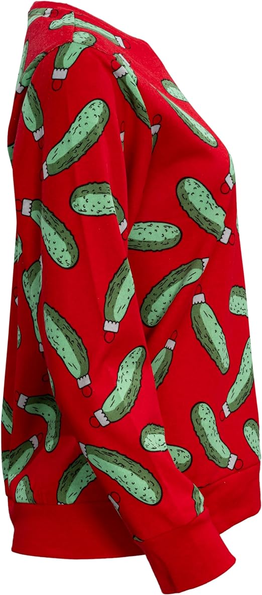 Rick and Morty Pickle Youth Unisex Red Sweatshirt
