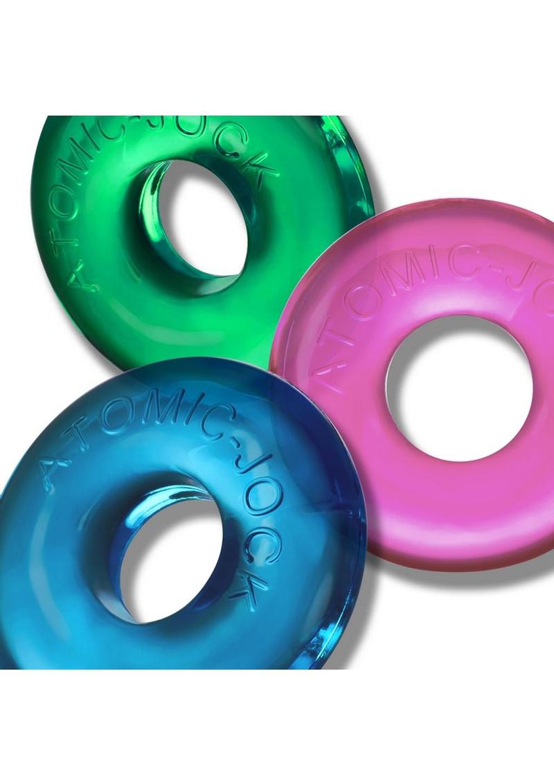 OXBALLS Ringer Max Cock Ring 3-Pack Neon Assorted Colors