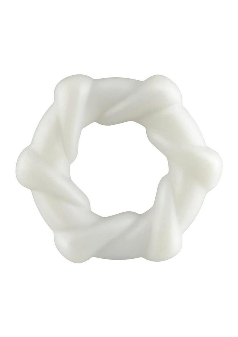 Rock Candy Taffy Twist Snug And Spiraled Erection Ring With Easy Care