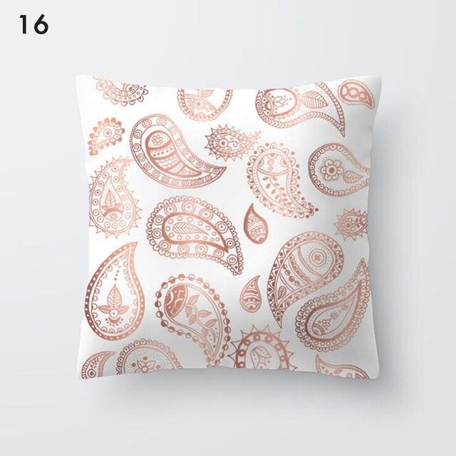 Rose Gold Beautiful Pillow Cover Cushion Home Decorative Colorful Print Cozy Pillow Cases Pineapple Pink Cushion Cover