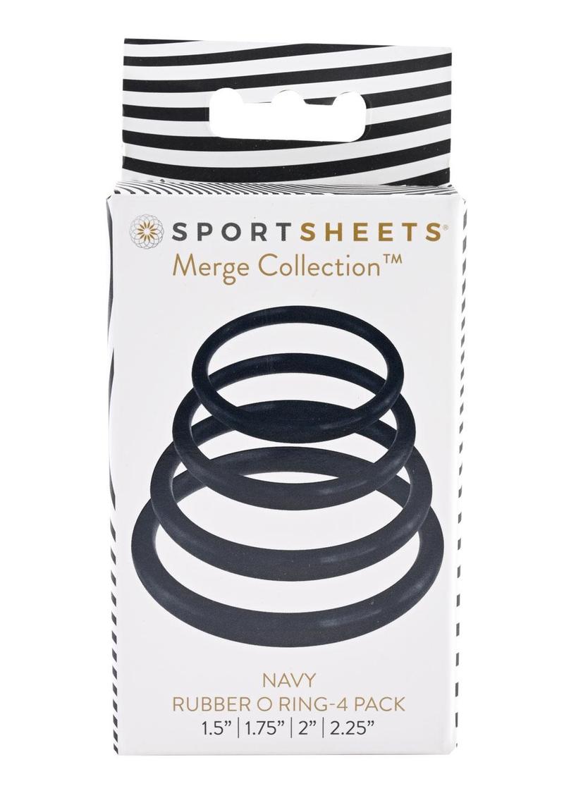 Sportsheets Merge Collection Plum Rubber Assorted Sizes O Ring