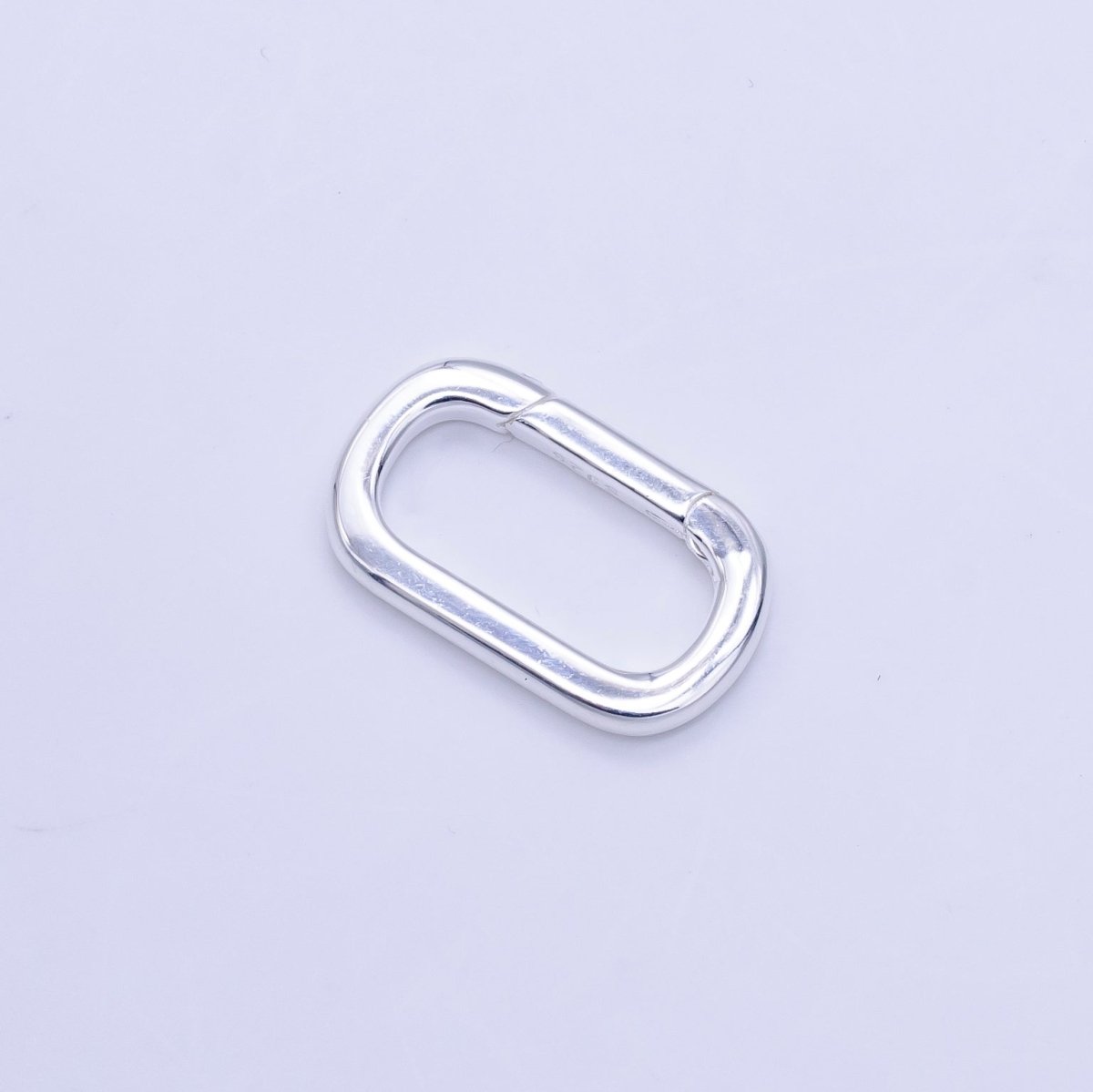 S925 Sterling Silver 21.5mm, 17.5mm Push Oblong Spring Gate Findings | SL-510 SL-511