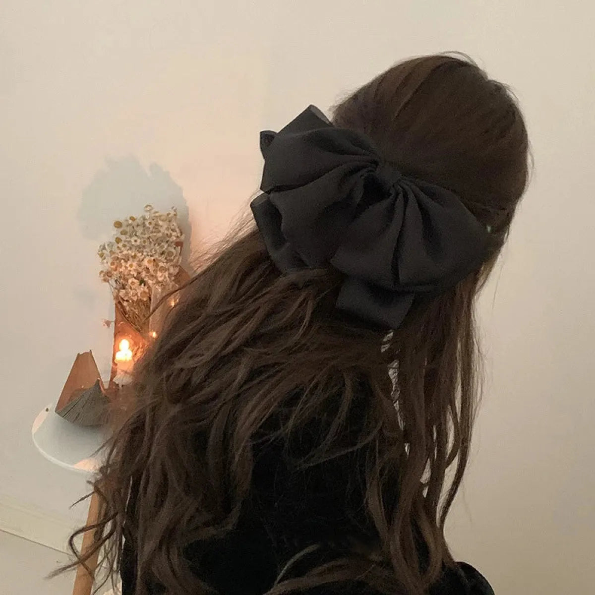 Satin Bow Ribbon Hair Clip