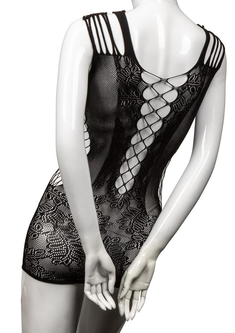 Scandal Peek-A-Boo Mini Dress – Black