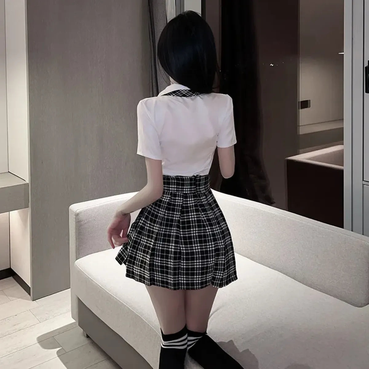 School Girl Uniform Lingerie Set