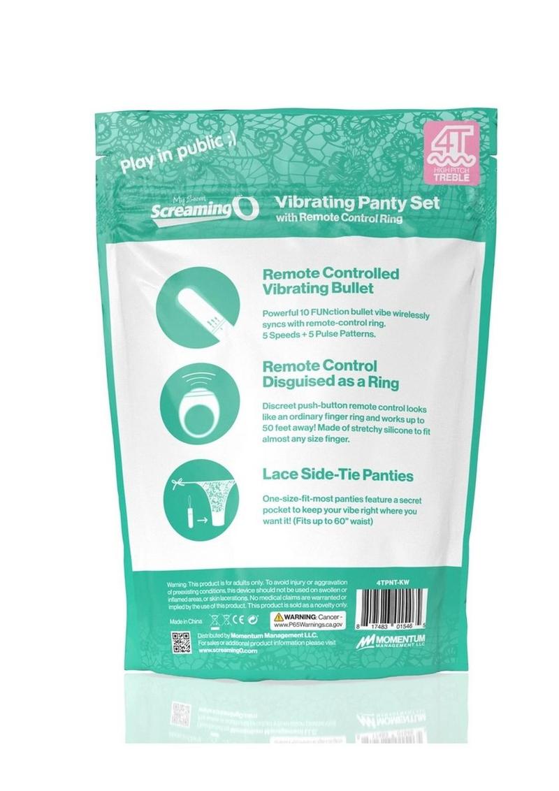 Screaming O My Secret 4T Vibrating Panty Set