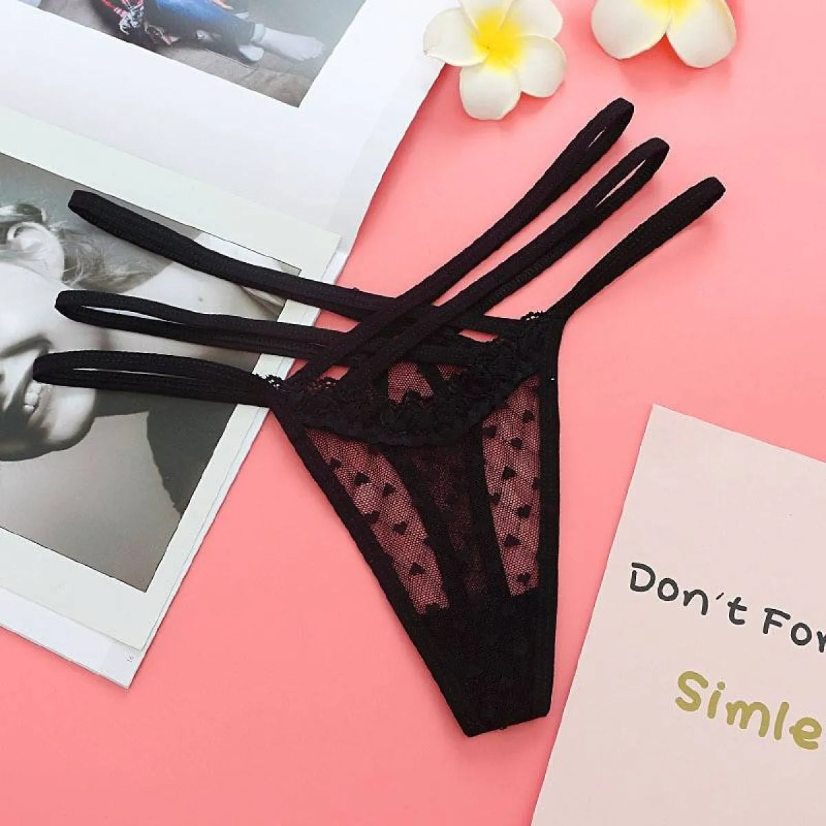 Seamless Elastic Thongs
