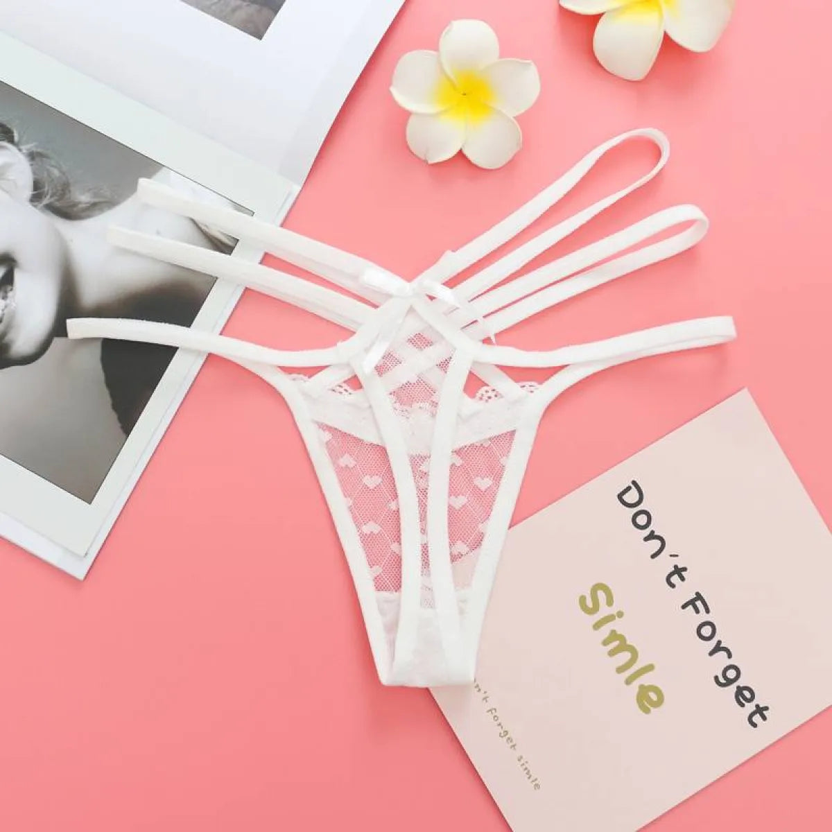 Seamless Elastic Thongs
