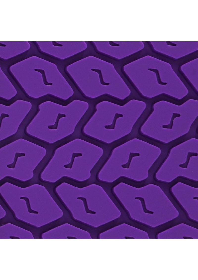 Sei Mio Tyre Textured Spanking Paddle Purple – Tread Carefully