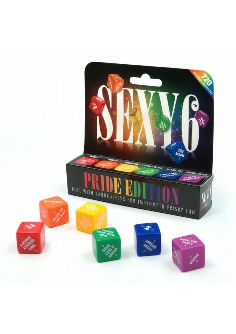 SEXY6 Pride Edition Dice Game Fun for Couples