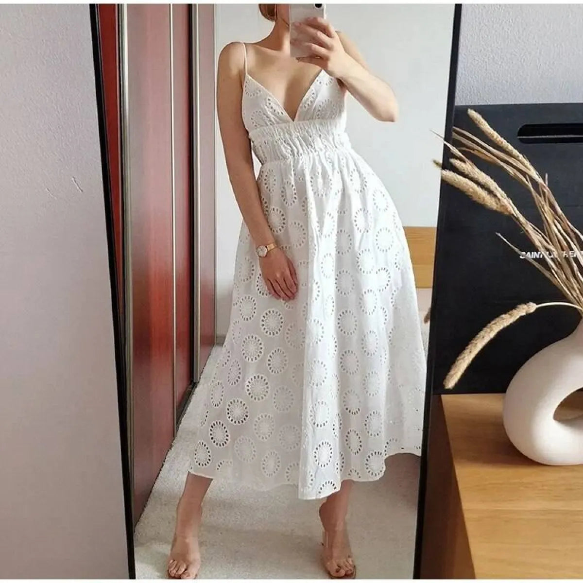 Sexy Backless Lace Dress