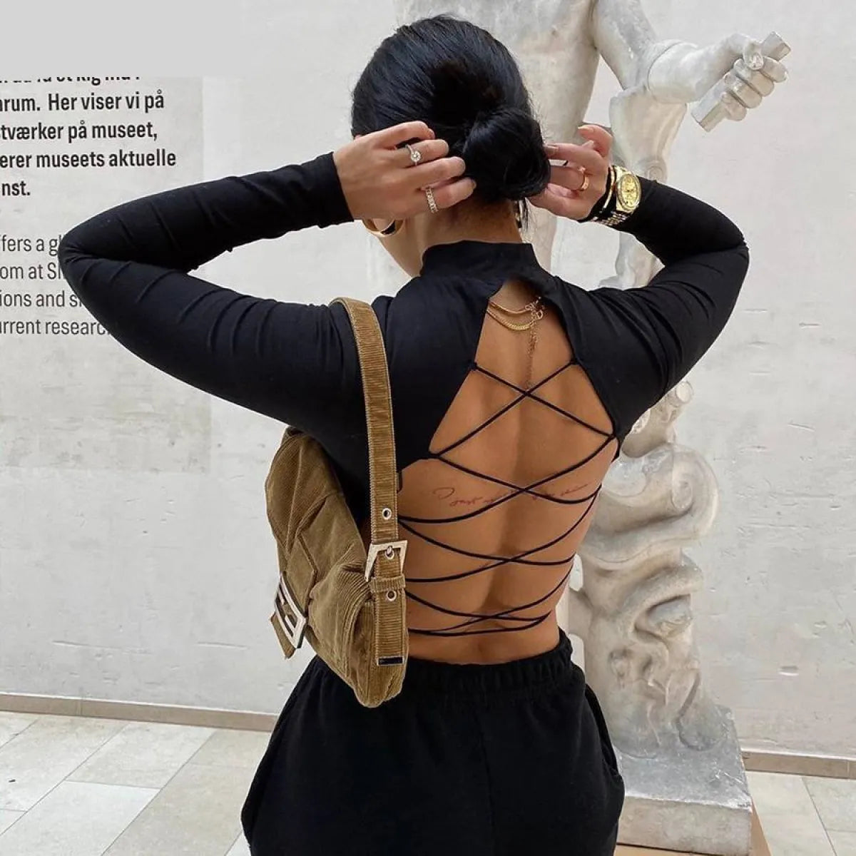 Autumn Backless Top