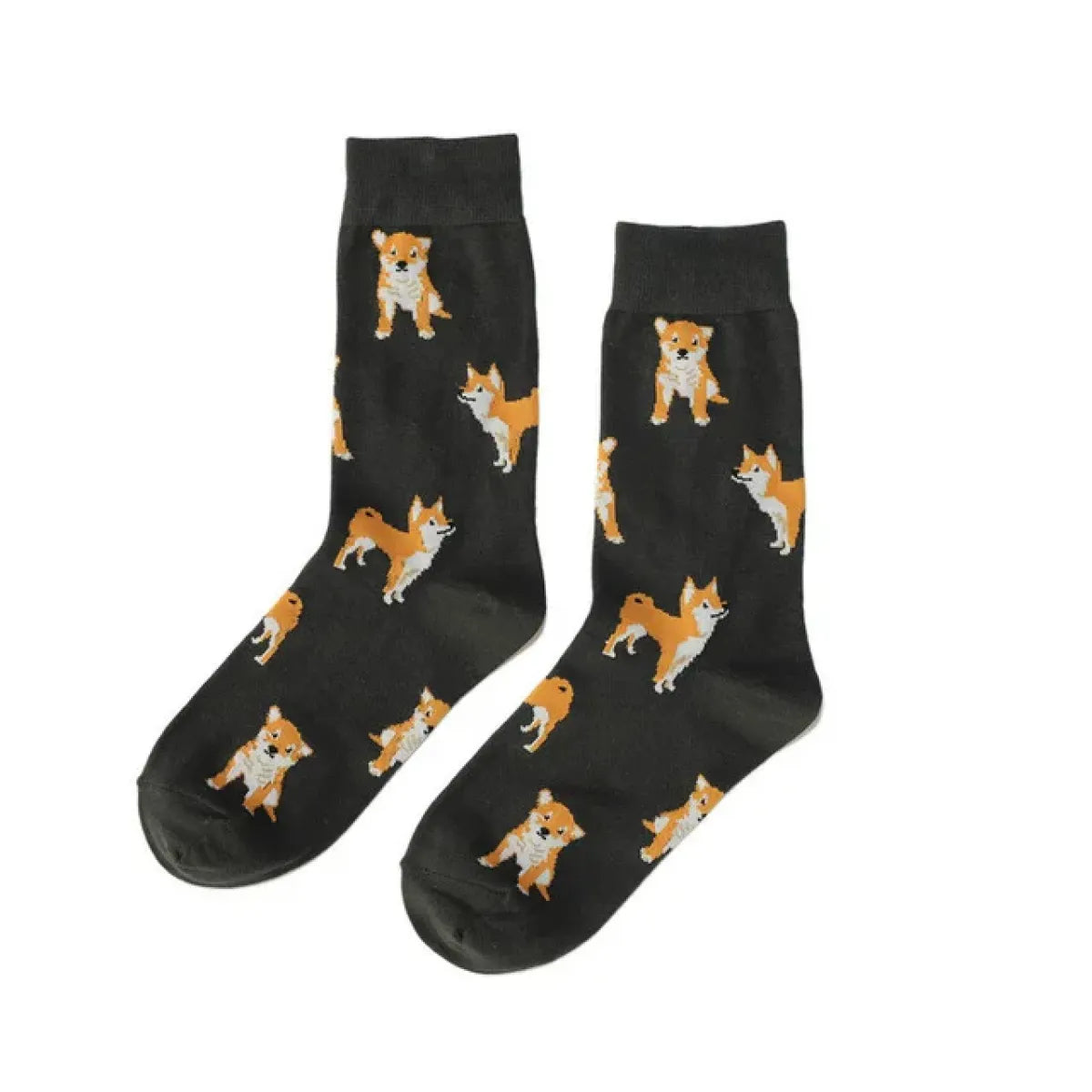 Shiba Inu Crew Socks - Kawaii Pet Animal Combed Cotton Short Socks