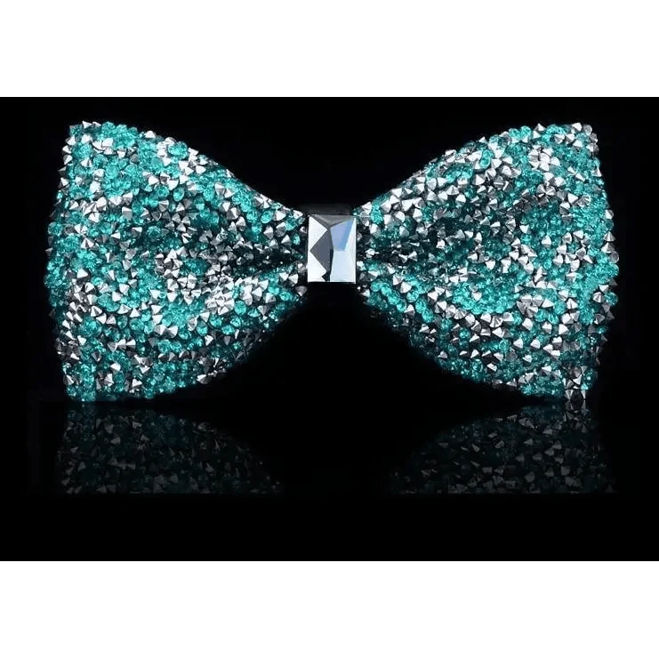 Shiny Butterfly Men Bowtie Sparkling Wedding Bridegroom Bow Ties Adjustable Length Party Bowties