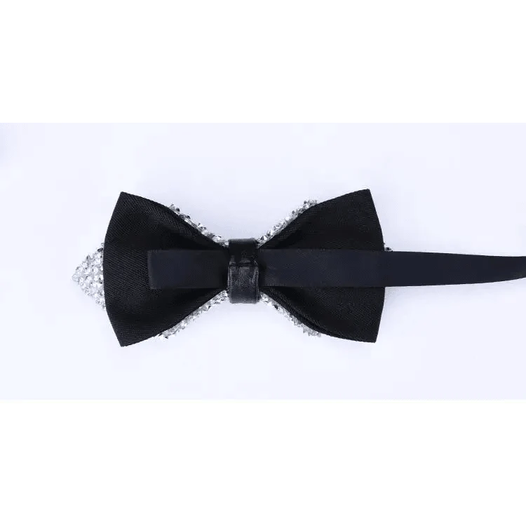 Shiny Butterfly Men Bowtie Sparkling Wedding Bridegroom Bow Ties Adjustable Length Party Bowties