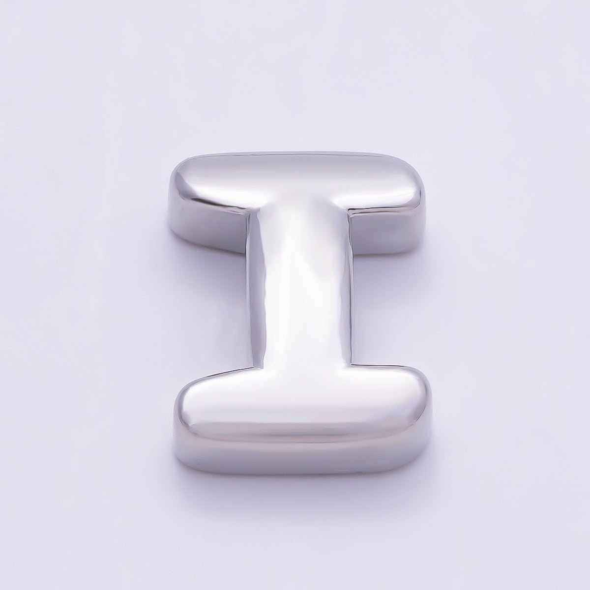 Silver 20mm Minimalist Chubby Initial Letter A-Z Alphabet Personalized Bead | Beads-00440 ~ Beads-00439 (Copy)