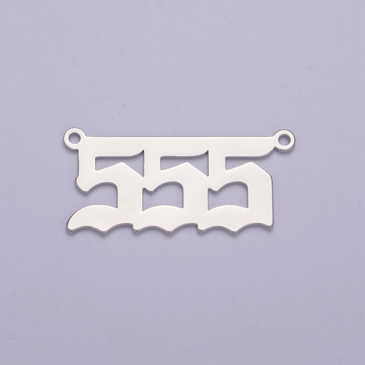 Silver Angel Number Charm Connector Lucky Number for Necklace Bracelet Component | G605-609