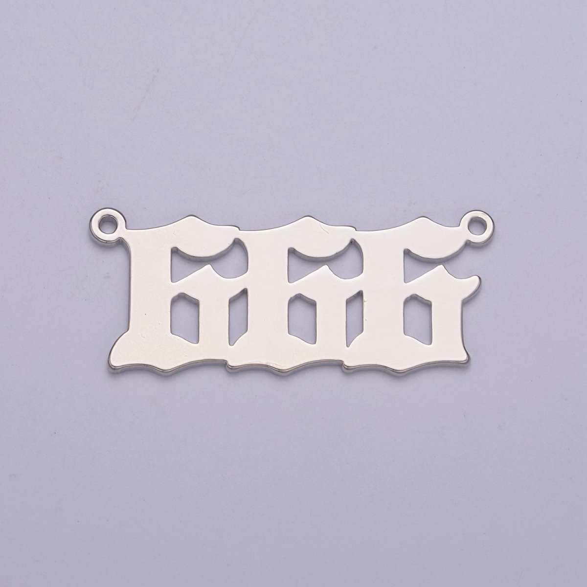 Silver Angel Number Charm Connector Lucky Number for Necklace Bracelet Component | G605-609
