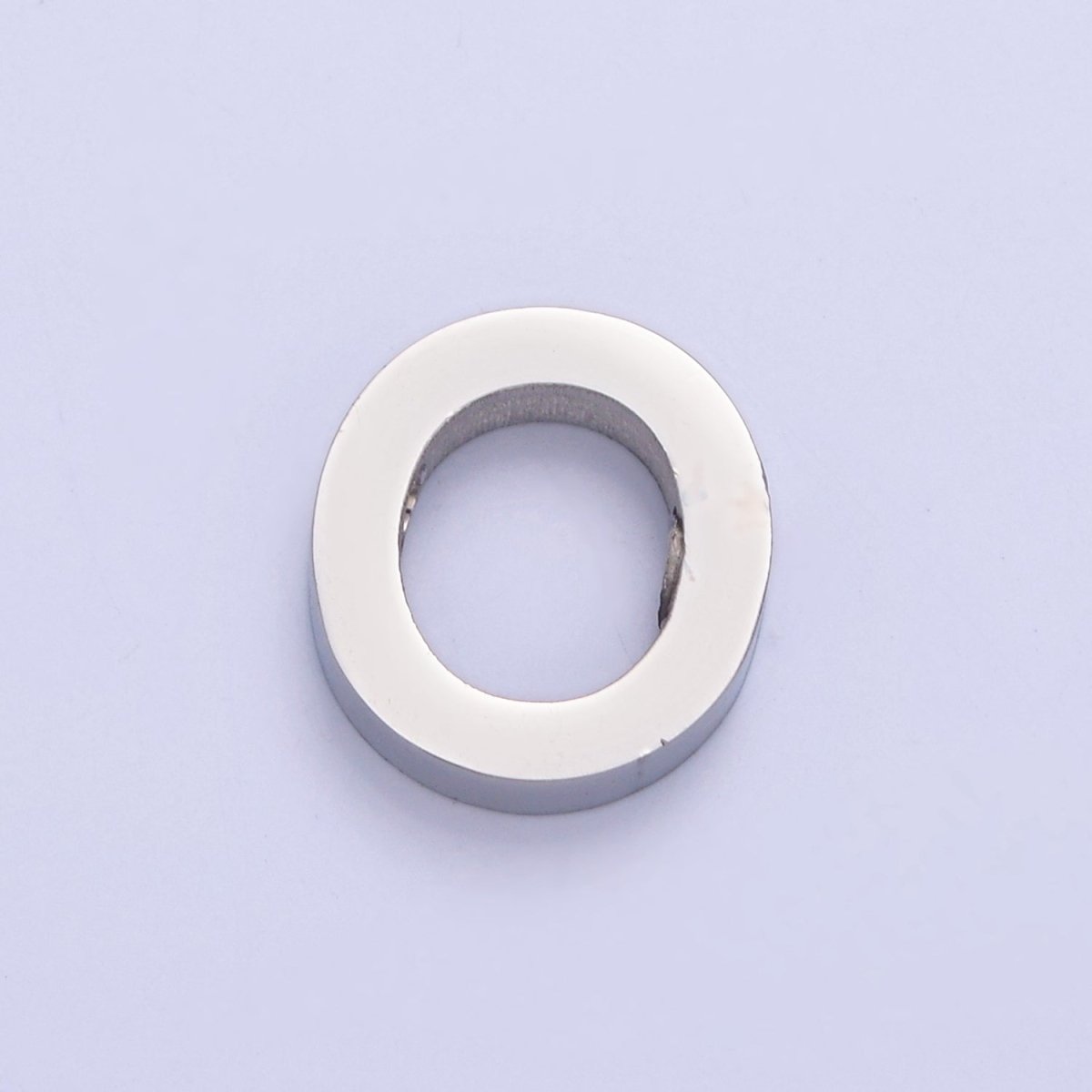 Silver Initial Alphabet Bead Charm For DIY Necklace Making, A-A1682-A-A1694