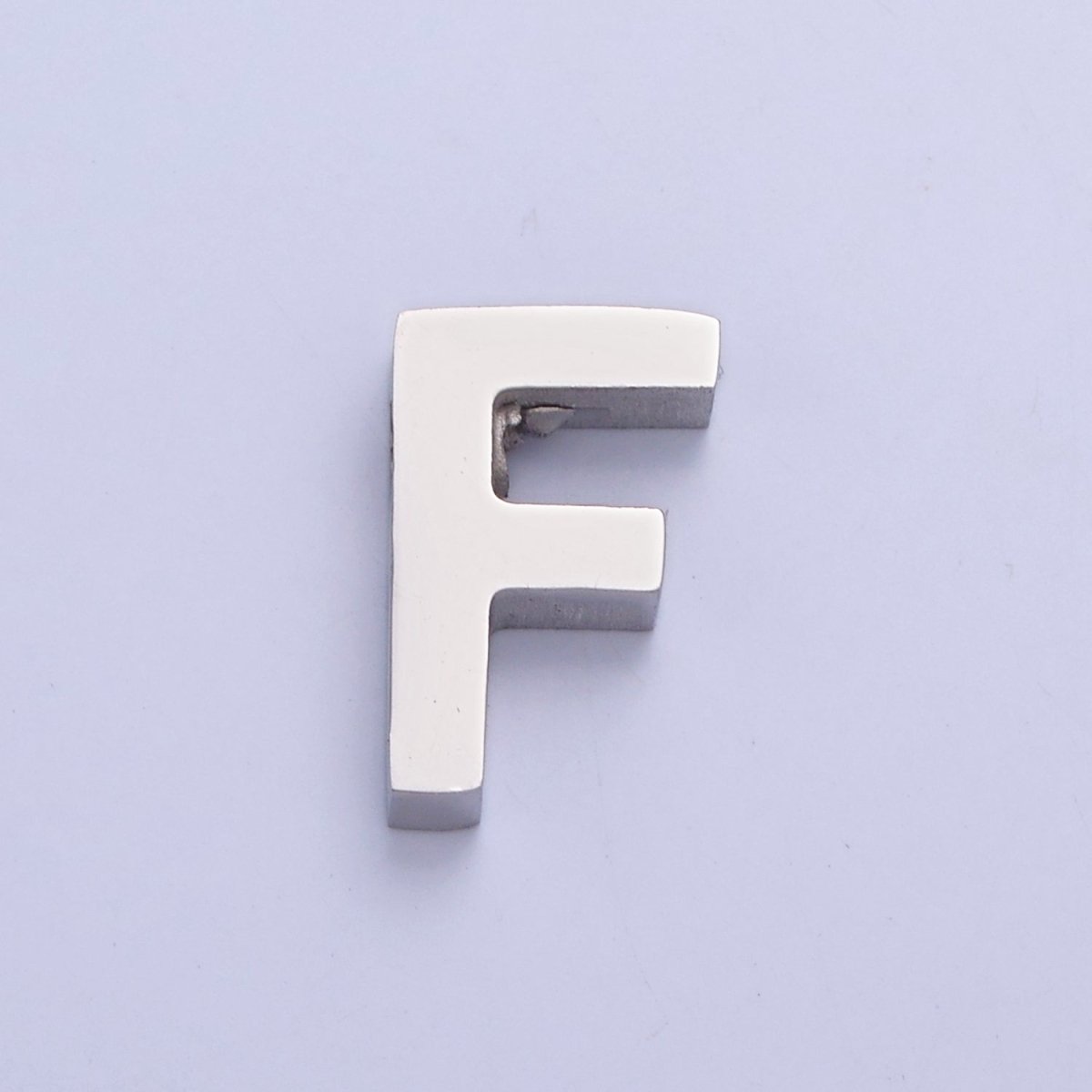 Silver Initial Alphabet Bead Charm For DIY Necklace Making, A-A1682-A-A1694