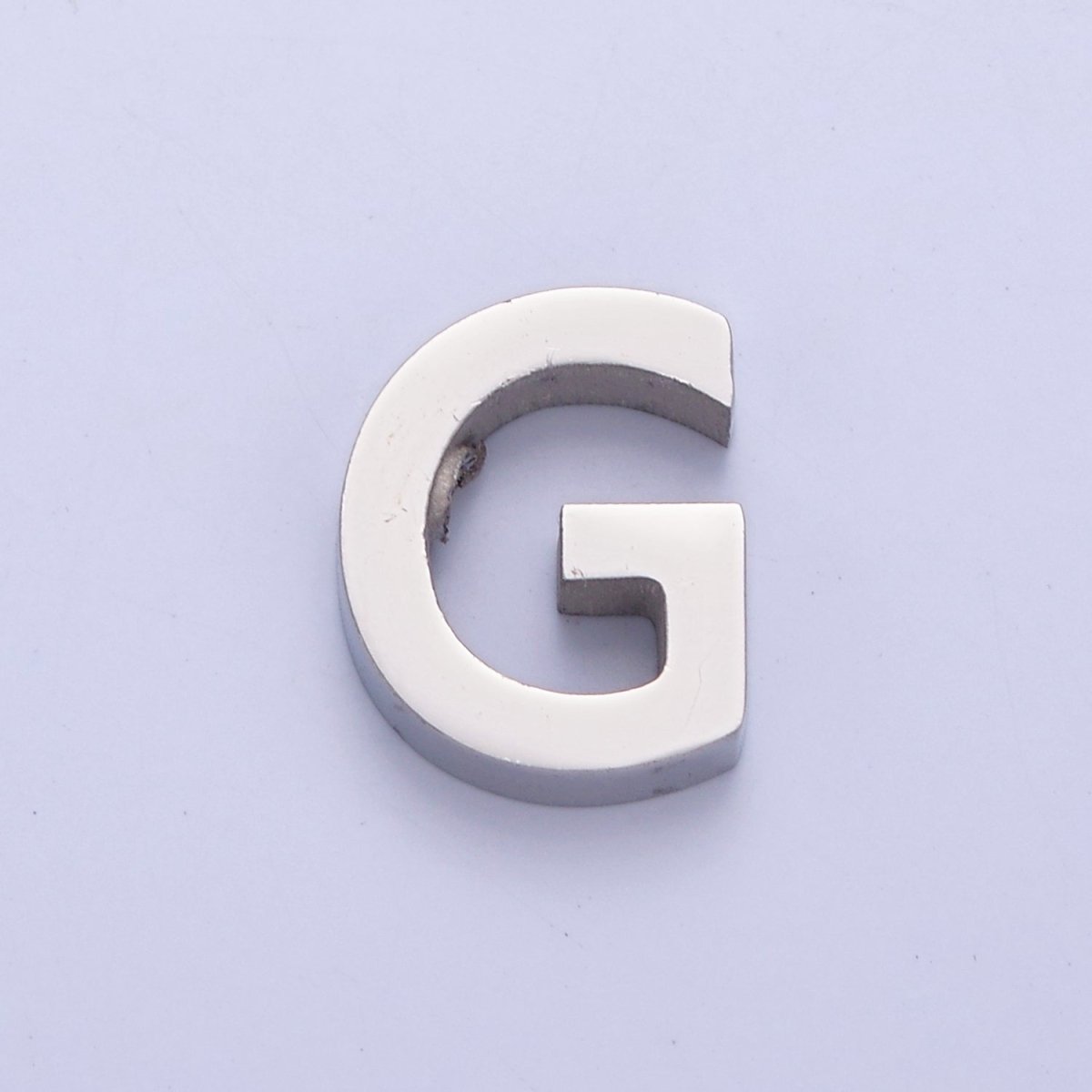 Silver Initial Alphabet Bead Charm For DIY Necklace Making, A-A1682-A-A1694