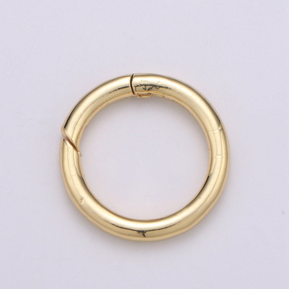 Simple Minimalist Round Push Gate Ring For Connector Charm Holder Connector Wrislet Holder L-059