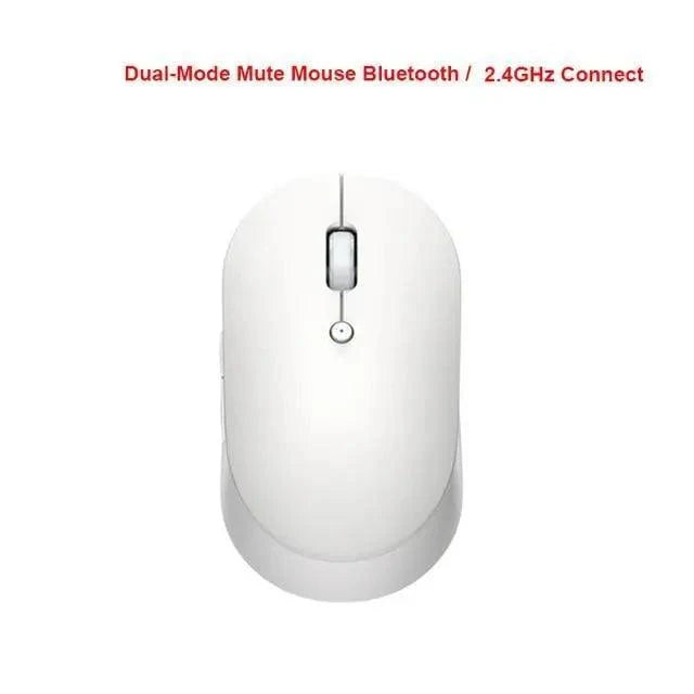 Simple Modern White/Black Wireless Bluetooth USB Connection Optical Mouse For Laptop PC Portable Slim Rechargeable Mouse Computer Mouse