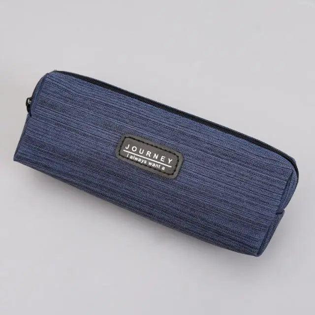 Simple Small Square Waterproof Pencil Case Stationery Case For Students Unique Pencil School Case