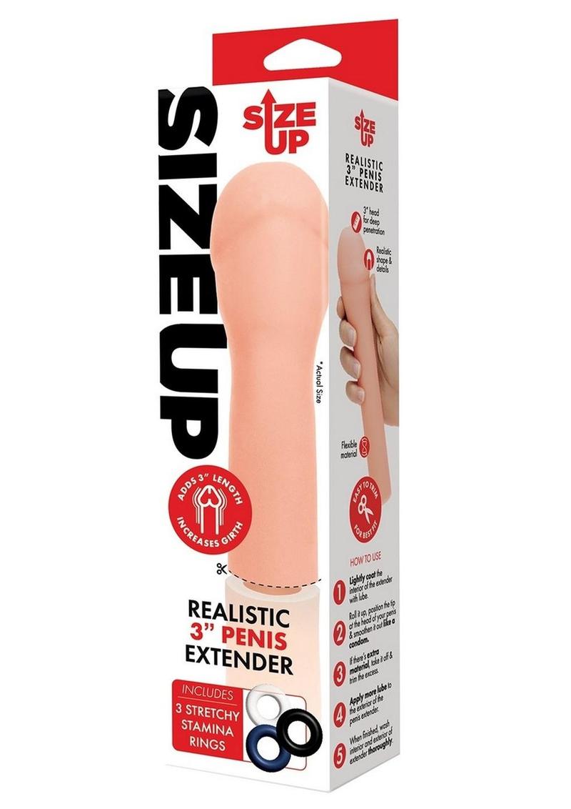 SIZE UP Realistic Penis Extender
