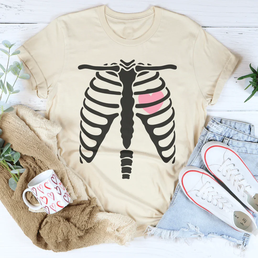 Skeleton With Heart Tee