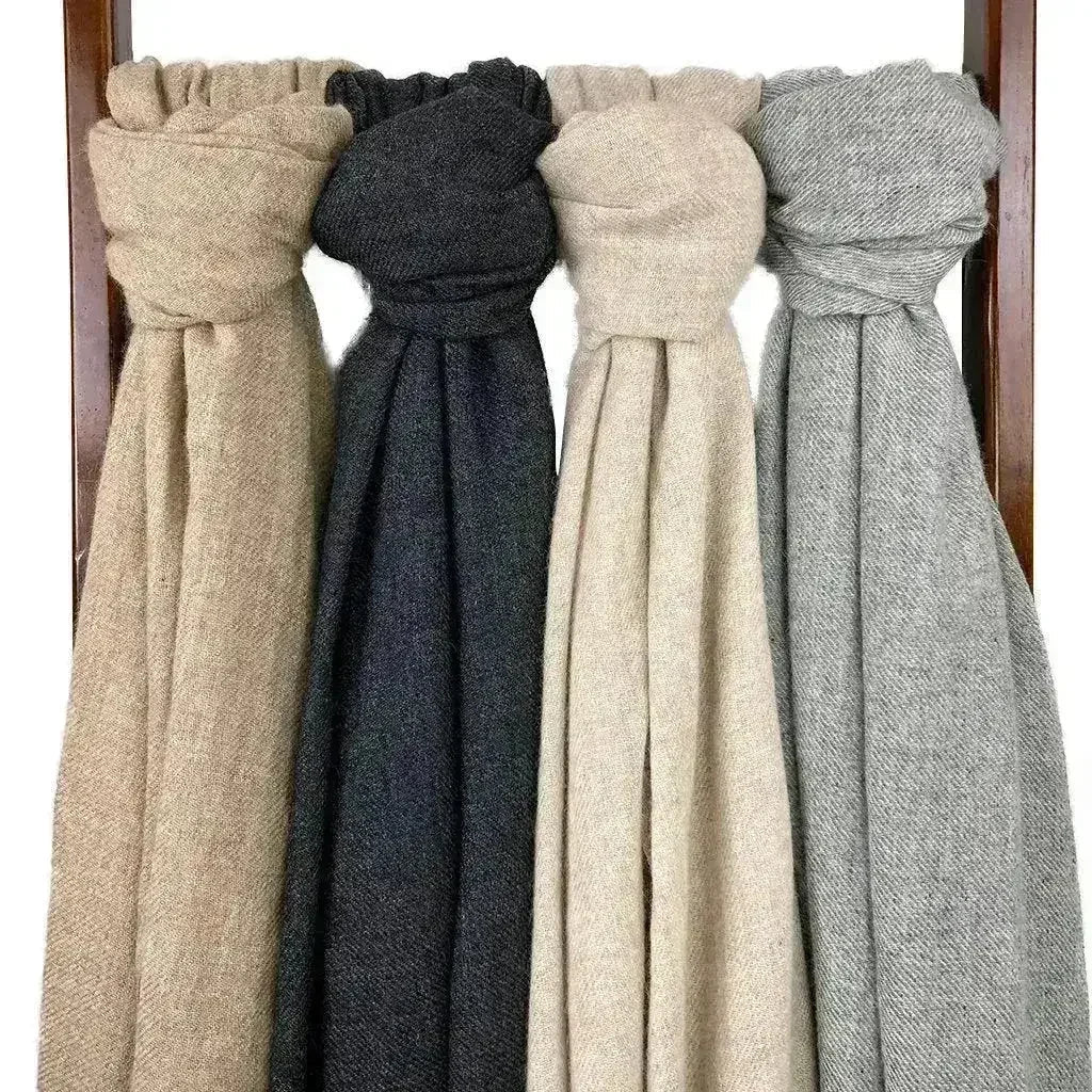 Black Handloom Cashmere Scarf