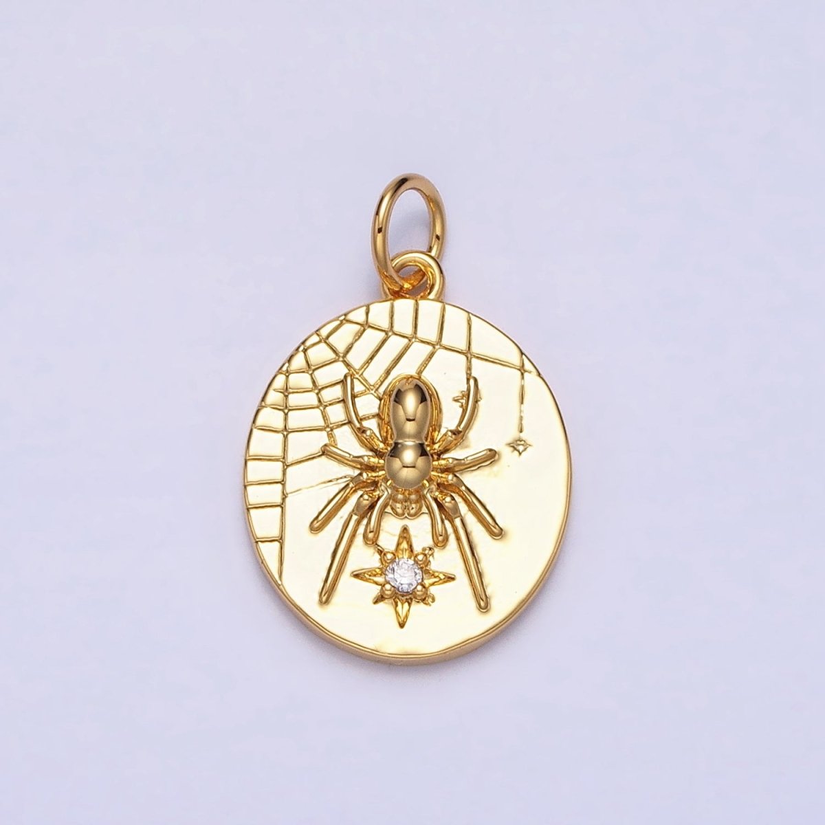 Small Spider Charm Insect Gold, Silver Halloween Gothic Charm AC-567 AC-568