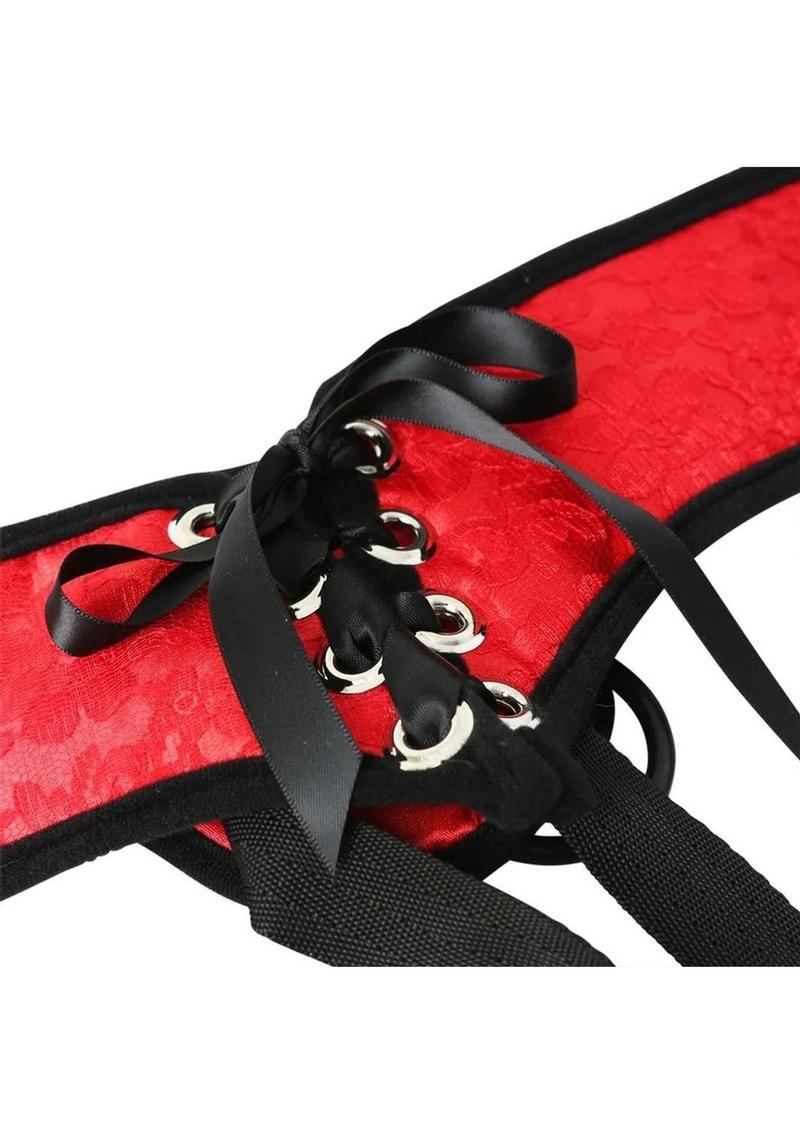 Sportsheets Sunrise Lace Corset Strap-On Adjustable Harness