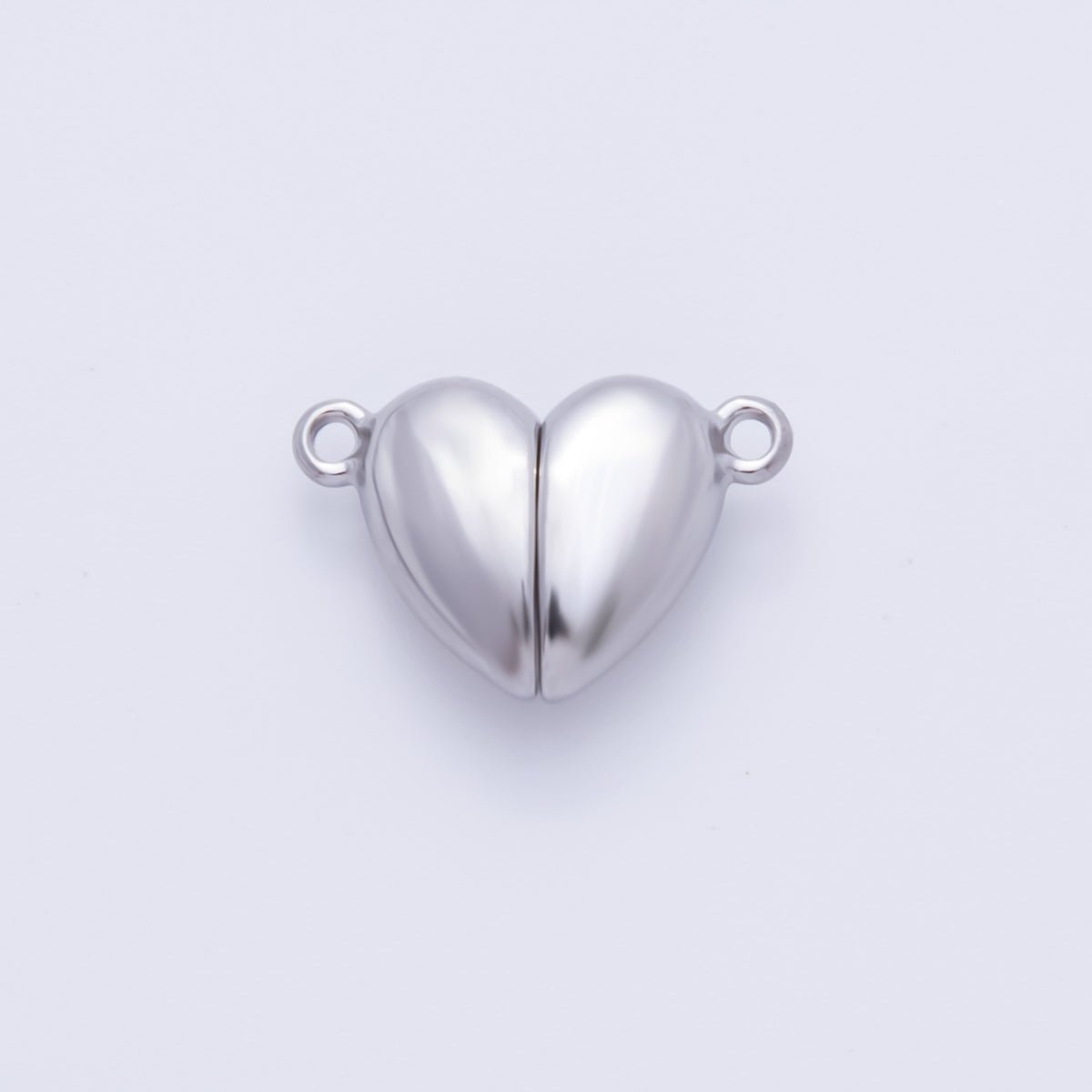 Stainless Steel 11mm Magnetic Heart Charm Connector | Z-1234