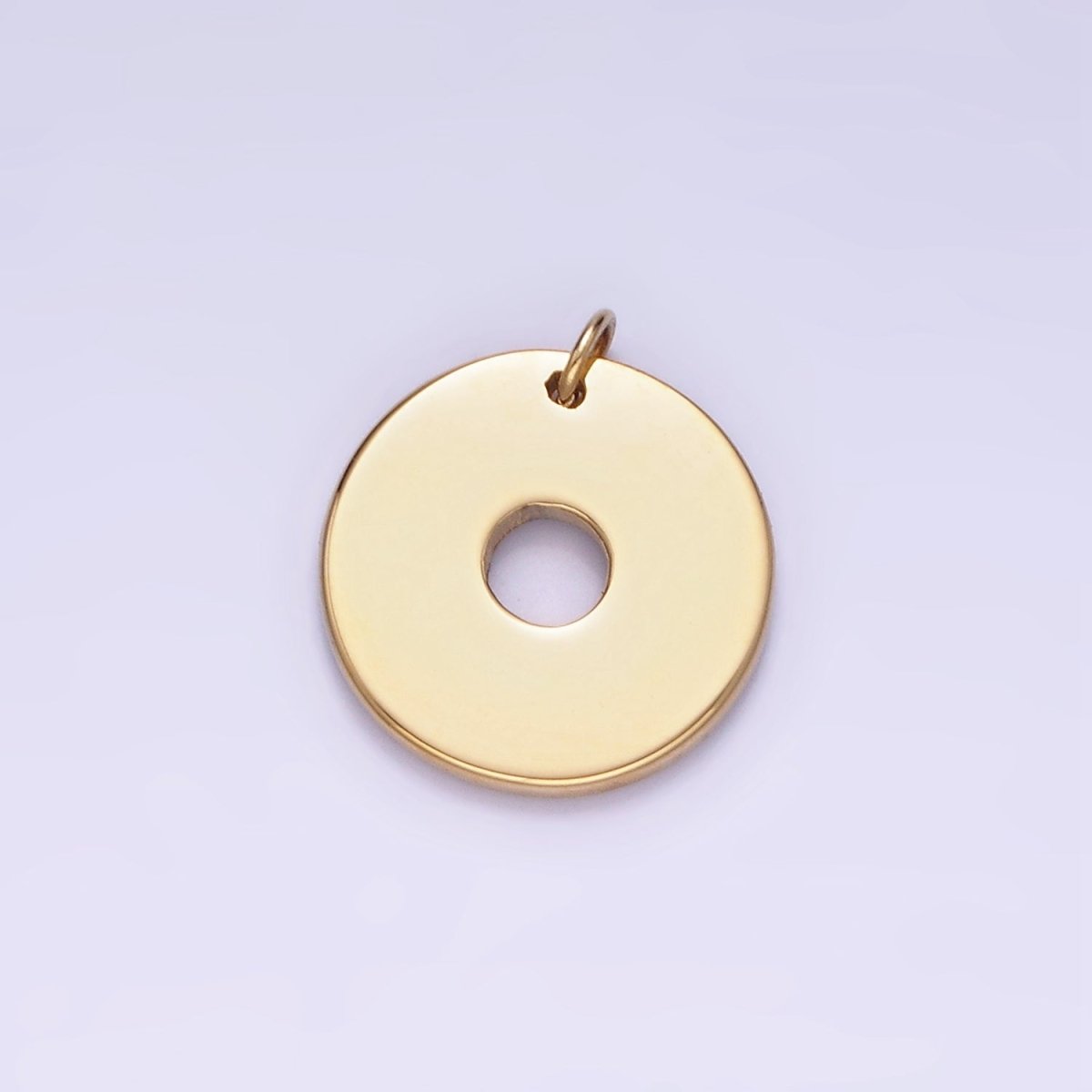 Stainless Steel 13mm Open Donut Round Minimalist Charm | P934