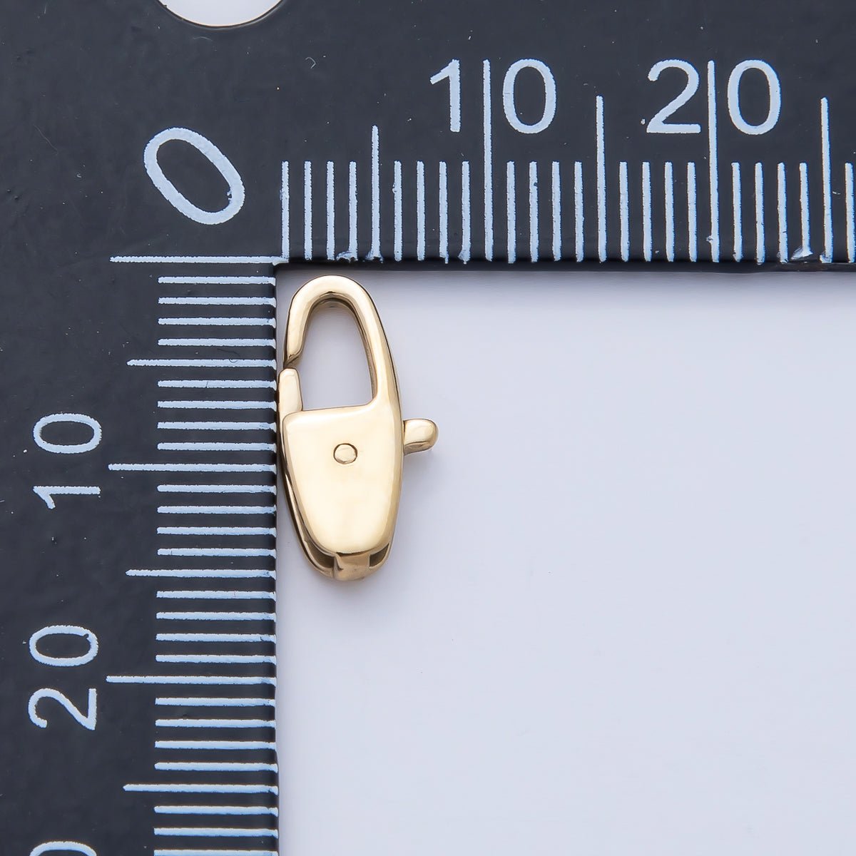 18K Gold PVD Stainless Steel 14.5mm Oblong Lobster Claw Clasps Closure Finding | Z1625