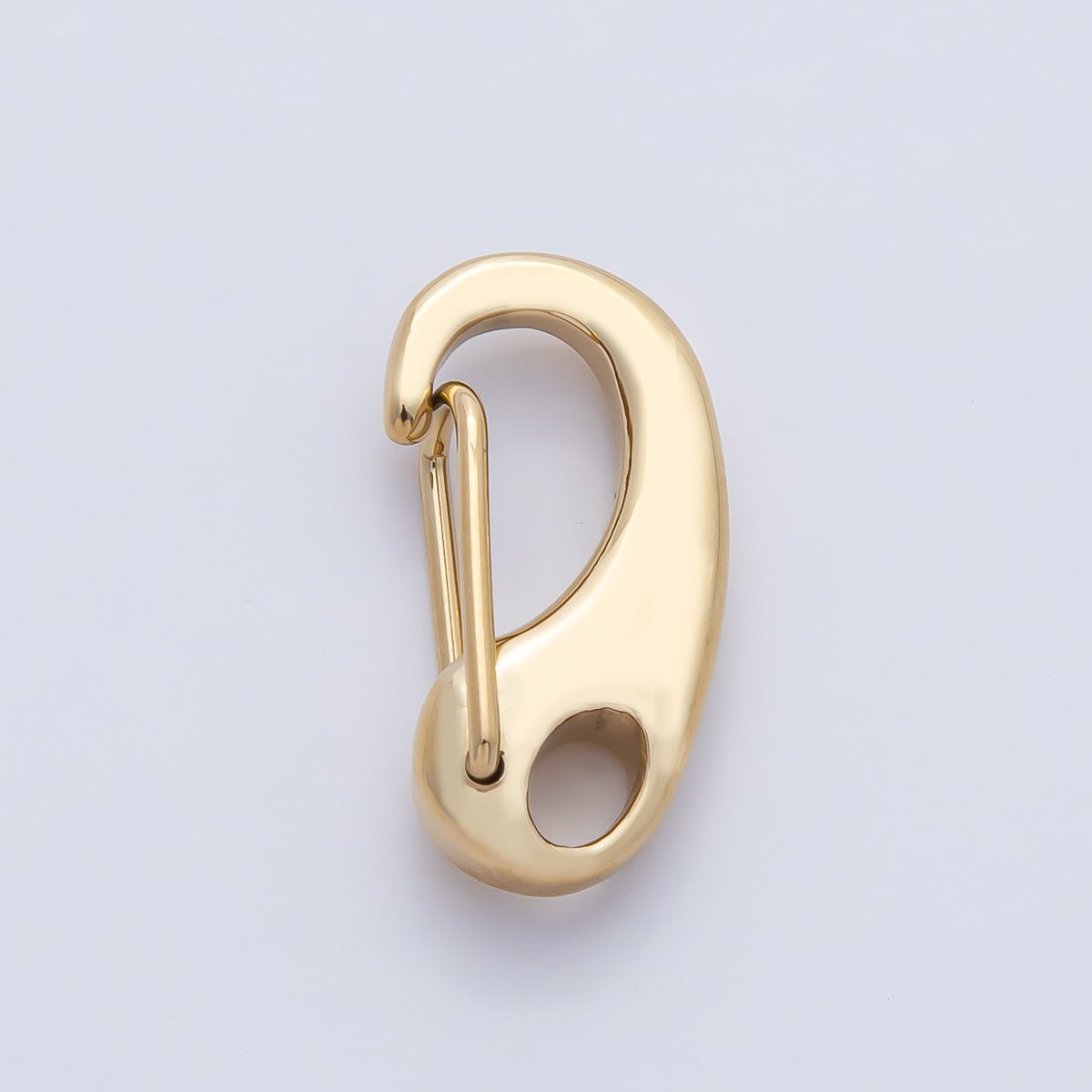 18K Gold PVD Stainless Steel 16mm, 21mm, 28mm, 32.5mm Push Gate Oblong Minimalist Finding | Z1633 - Z1636