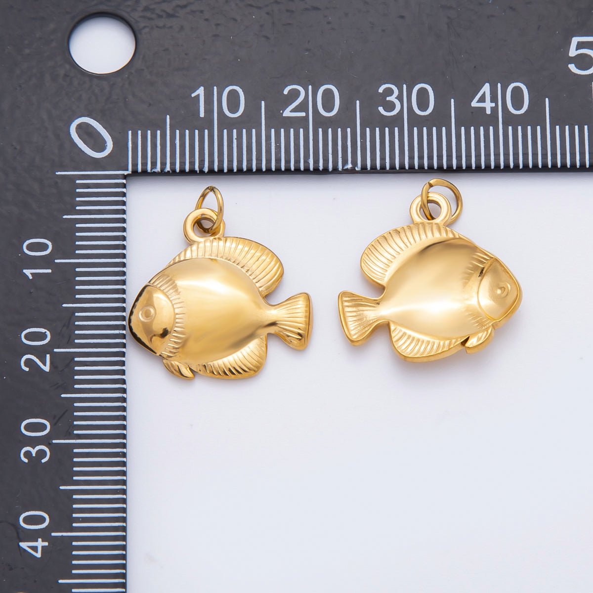 Stainless Steel 22mm Multidimensional Fish Sea Animal Charm | C093