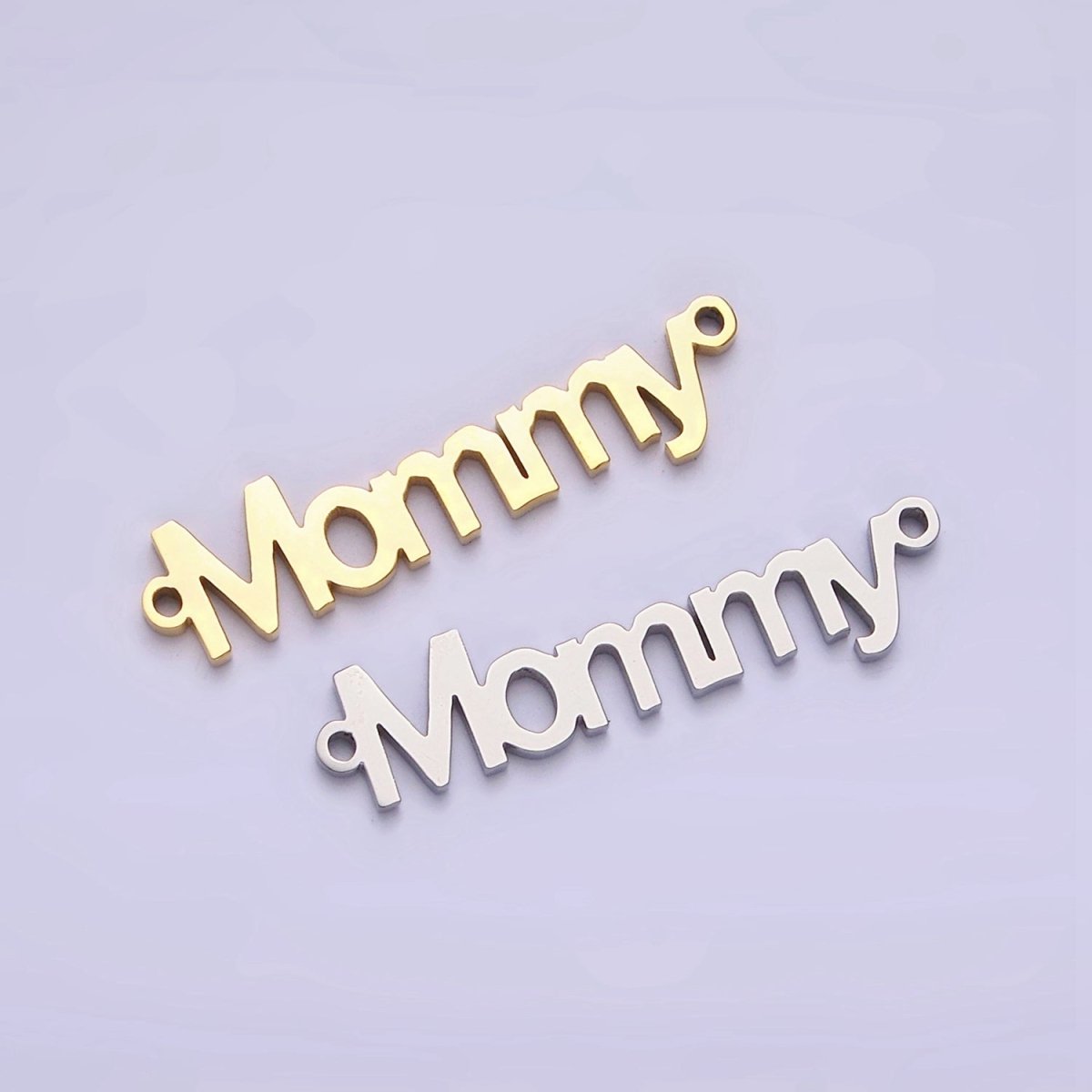 Stainless Steel 25.5mm "Mommy" Script Mother&