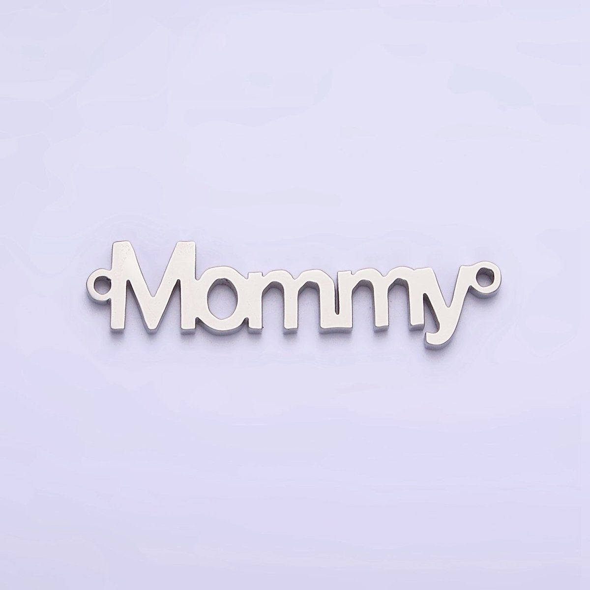 Stainless Steel 25.5mm "Mommy" Script Mother&